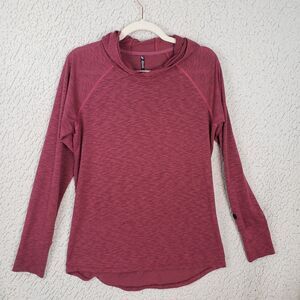 KUHL Aspira Hoodie Womens S Red Pullover Outdoorcore Athleisure Hiking Softcore